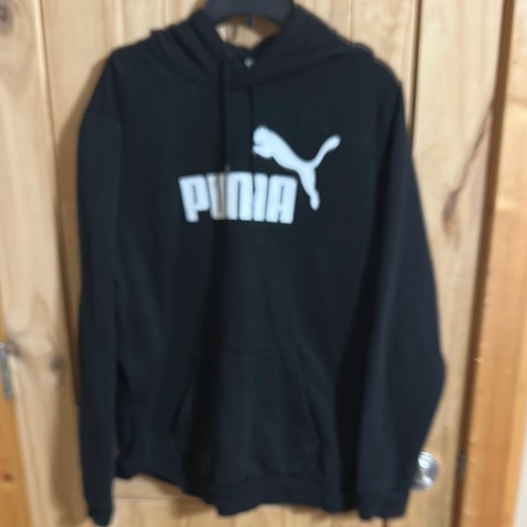 Puma Men's Black Hoodie Sweater - Picture 1 of 6